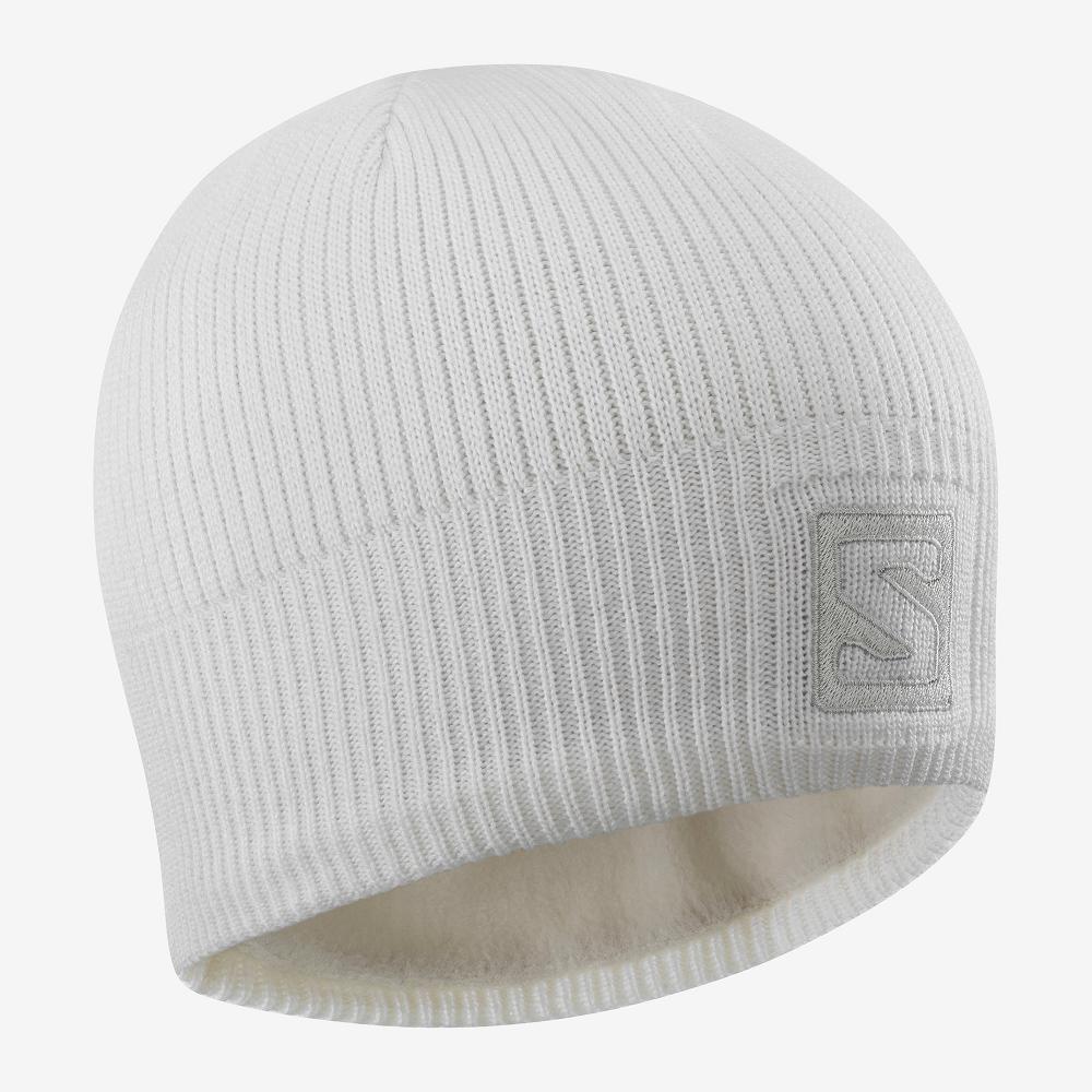 Salomon LOGO Gorros Hombre - Blancas - Colombia (96503-CHSI)